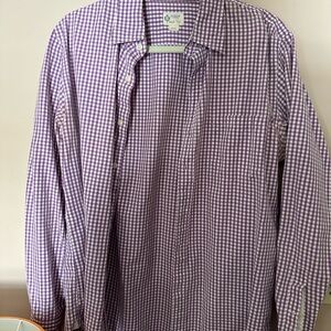 J. Crew Purple Gingham Shirt